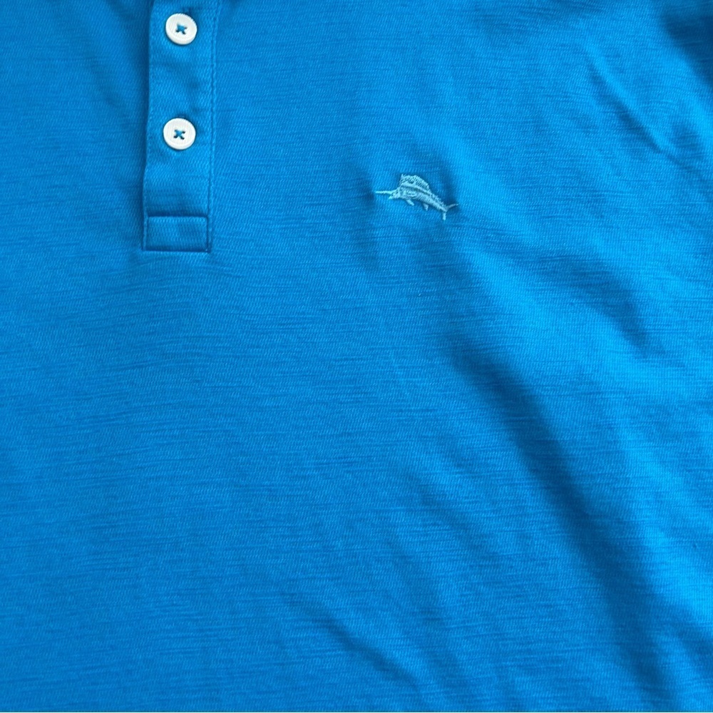 Tommy Bahama Blue Polo Shirt Classic Style - Picture 2 of 6